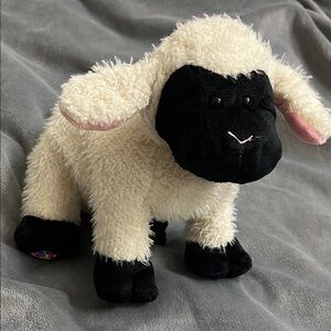 GANZ Cream and Black Plush Sheep
